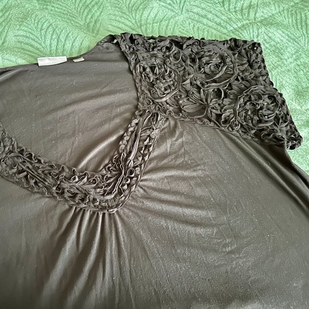 Plus size Crochet sleeve blouse